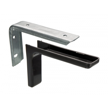 Wspornik pod półkę z maskownicą L-180 nero, czarny