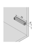 TIP-ON Blum 956A1201 adapter prosty długi szary