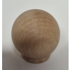 Gałka drewniana 30mm bukowa, surowa, kulka