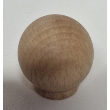 Gałka drewniana 30mm bukowa, surowa, kulka