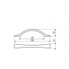 Uchwyt US2908/96 chrom mat, aluminium