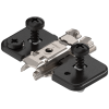 Prowadnik Blum 174H7100E CLIP z regulacją, z mimośrodem, wys.0mm, expando (z kołeczkami), onyx