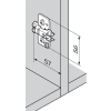 Prowadnik Blum 173L6130 CLIP, wys.3mm