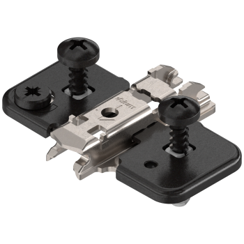 Prowadnik Blum 174H7100E CLIP z regulacją, z mimośrodem, wys.0mm, expando (z kołeczkami), onyx